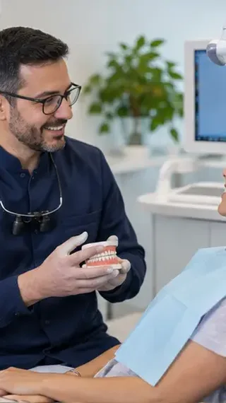 Demonstração fictícia de site odontológico